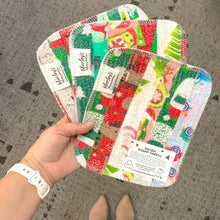 Load image into Gallery viewer, Scrap Felt Dish Cloth: Holiday Edition: Funky Christmas