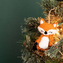 Load image into Gallery viewer, Ornament Forest Animal Red Fox Set of 6