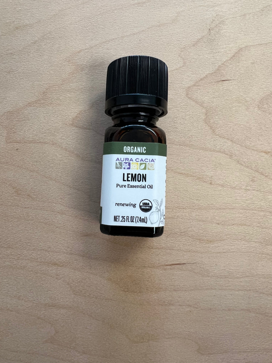 Organic Lemon Essential Oil .25 FL OZ Minimal Optimist, LLC