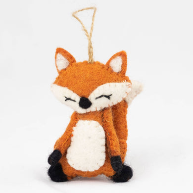 Ornament Forest Animal Red Fox Set of 6