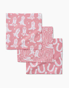 Chic Lucky Boots Dishcloth Set