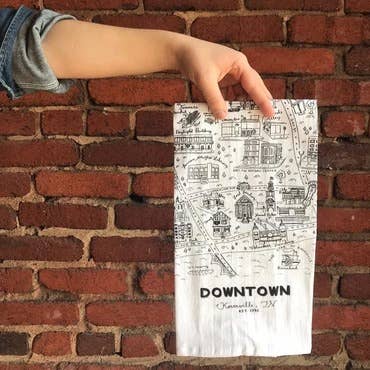 Downtown Knoxville Tea Towel