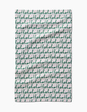 Load image into Gallery viewer, Ho Ho Holiday Green Tea Towel