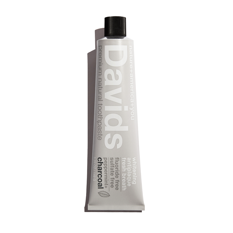 Davids premium toothpaste  /  charcoal+peppermint