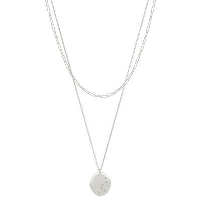 Cay Silver Layered Necklace