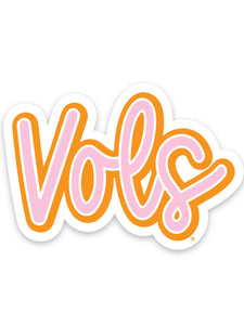 "Vols" Double Script Sticker