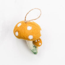 Load image into Gallery viewer, Felt Mushroom Ornaments  6 Assorted PIECES