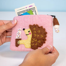 Load image into Gallery viewer, Hungry Hedgehog Coin Purse