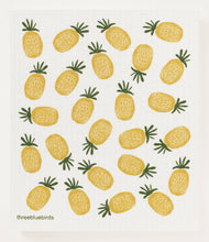 Load image into Gallery viewer, Pineapples Swedish Dishcloth