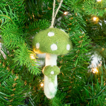 Load image into Gallery viewer, Felt Mushroom Ornaments  6 Assorted PIECES