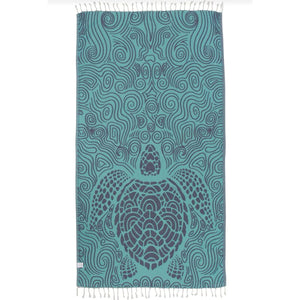 Sand Cloud Mint Swirl Turtle Beach Towel