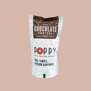 Poppy Popcorn Dark Chocolate Pretzel Popcorn - Market Bag