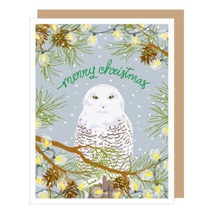 Snowy Owl Christmas Card Boxed Set (8 Card Set)