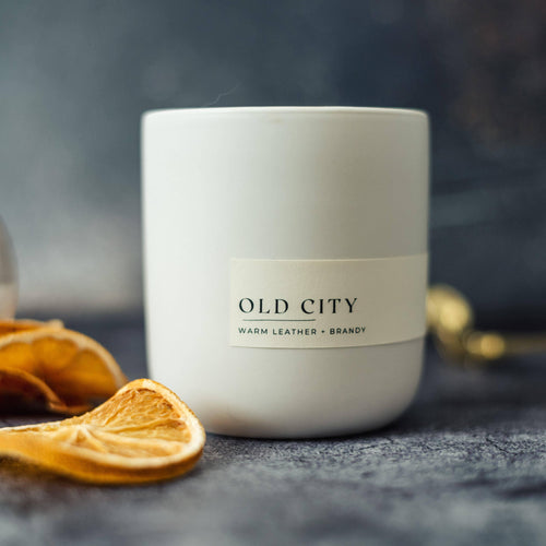 Old City Candle (Warm Leather & Brandy) - Minimal Optimist, LLC