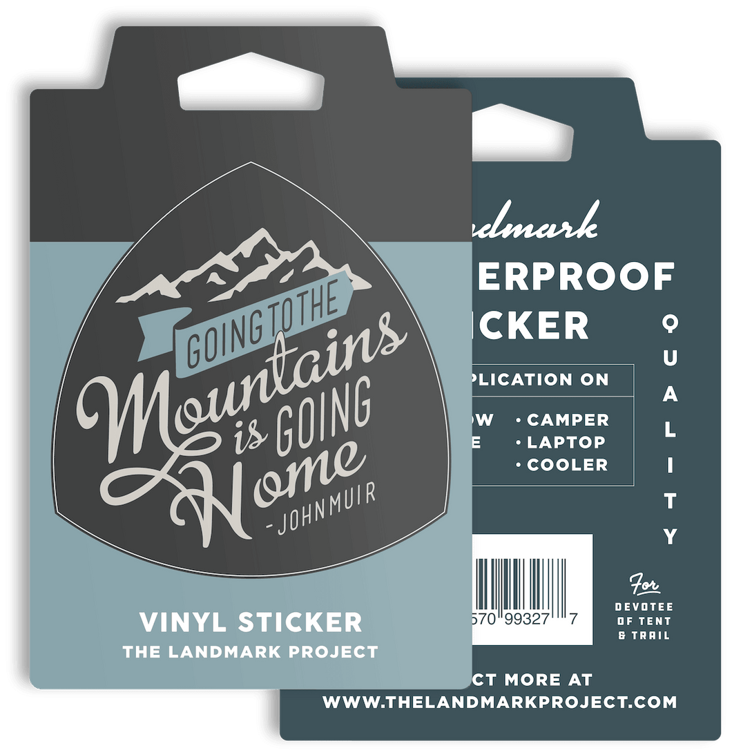 Going to the Mountains Sticker - Minimal Optimist, LLC