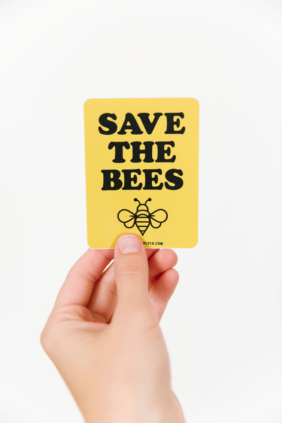 Save the Bees Sticker - Minimal Optimist, LLC