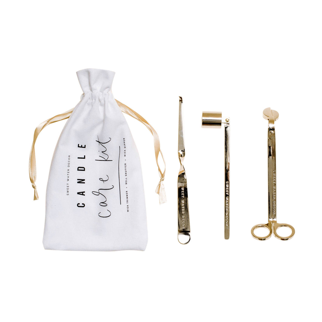 Gold Candle Care Kit - Candle Tools - Candle Accessories
