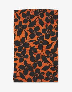 Spooky Floral Kitchen Tea Towel