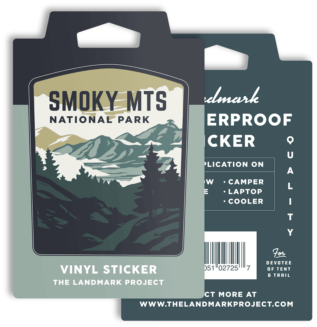 Smoky Mountains National Park Sticker - Minimal Optimist, LLC