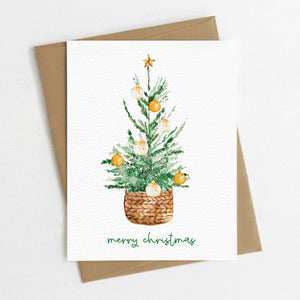 Merry Christmas Card, Happy Holidays, Eco Friendly