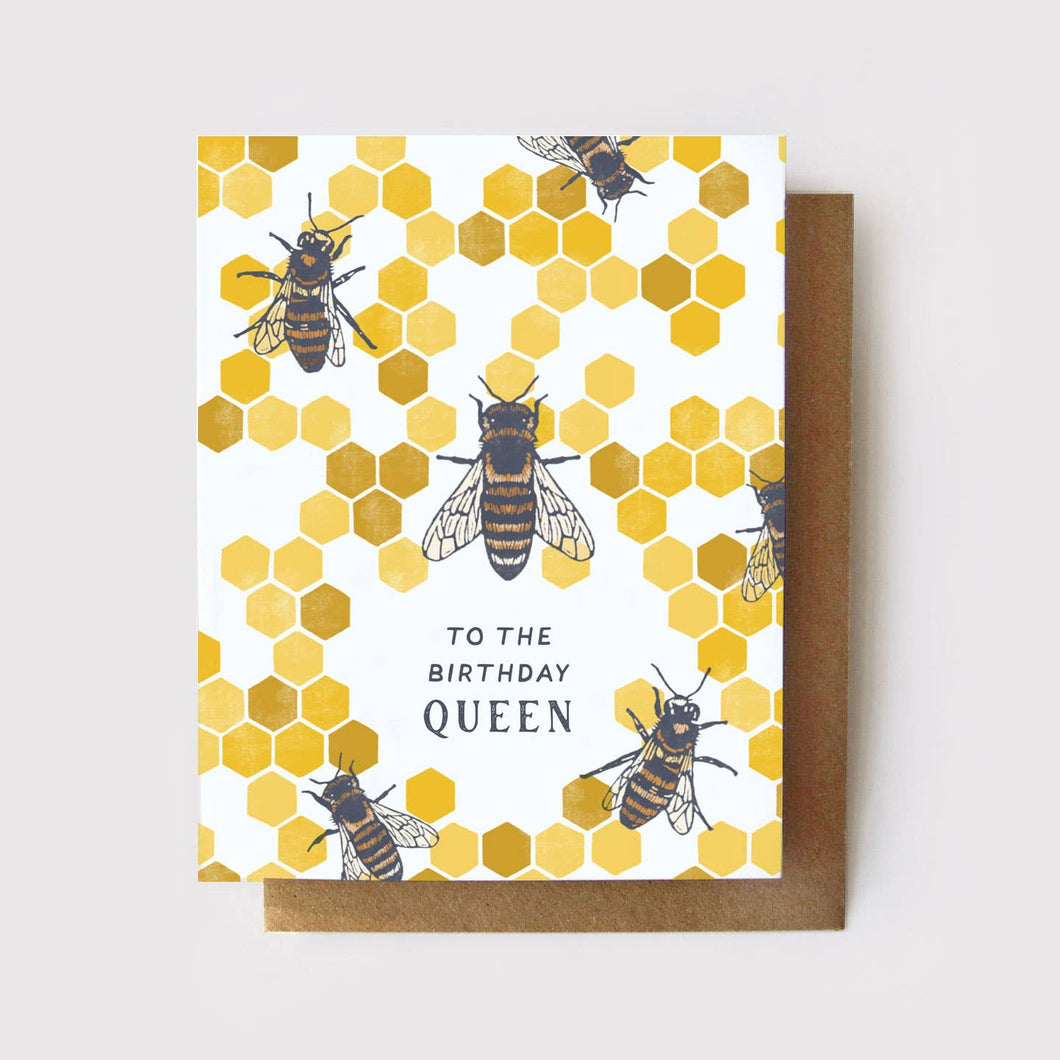 To the Birthday Queen - Queen Bee Card