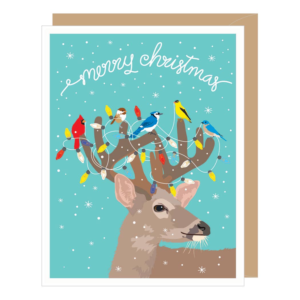 Christmas Deer Holiday Card