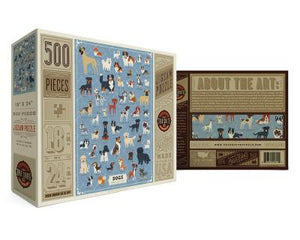 Illustrated Dogs 500 Piece Puzzle