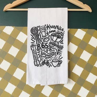 Knoxville Icons Tea Towel
