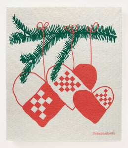 Nordic Hearts Swedish Dishcloth