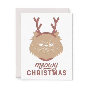 Meowy Christmas Holiday Card - Minimal Optimist, LLC
