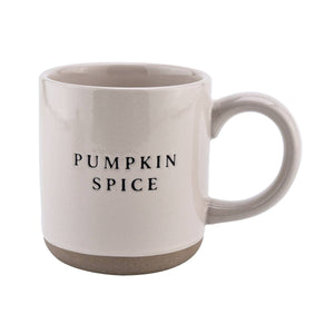 Pumpkin Spice - Cream Stoneware Coffee Mug  - 14 oz