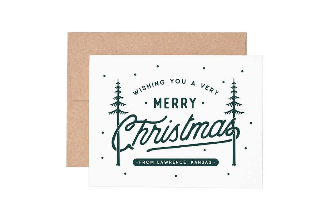 Merry Christmas From Knoxville, TN Greeting Card Set (6 cards) - Minimal Optimist, LLC