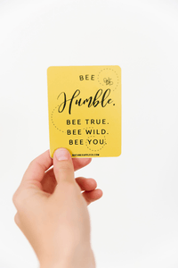 Bee Humble Sticker - Minimal Optimist, LLC