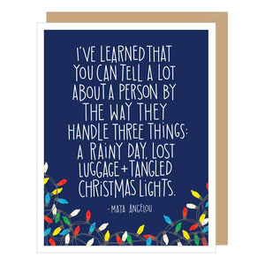 Maya Angelou Christmas Card