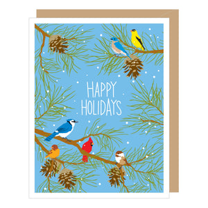 Holiday Birds Christmas Boxed Card Set (8 Card Set)