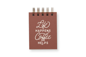 Life/Coffee Mini Jotter Notebook - Minimal Optimist, LLC
