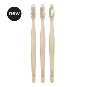 Davids premium bamboo toothbrush | adult soft | 3 pack