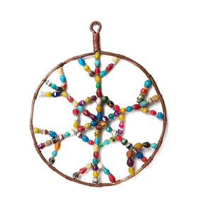 Snowflake Paper Bead Christmas Ornament - Minimal Optimist, LLC