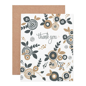 Flower Thank You Seeded Plantable Greeting Card - Minimal Optimist, LLC