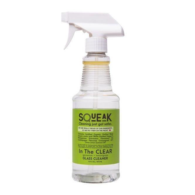 Squeak In the CLEAR Glass Cleaner | lemongrass + geranium - Minimal Optimist, LLC