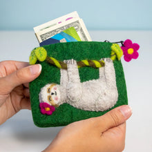 Load image into Gallery viewer, Swingin’ Sloth Coin Purse