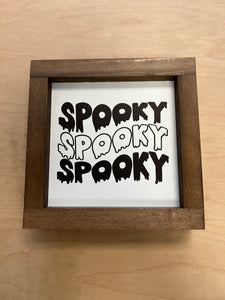 Spooky Halloween Wood Sign | Halloween Decor