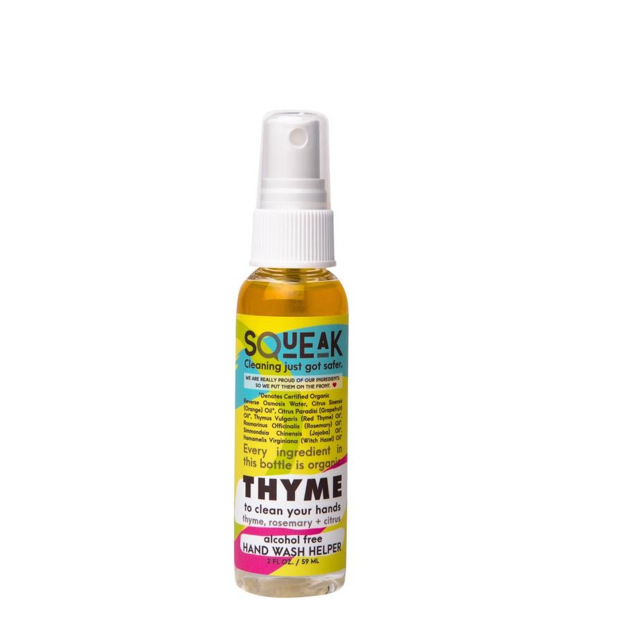 Squeak THYME to clean your hands | hand wash helper | citrus, thyme + rosemary - Minimal Optimist, LLC