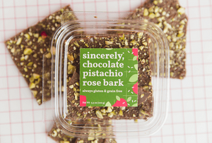 Vegan Pistachio Rose Bark